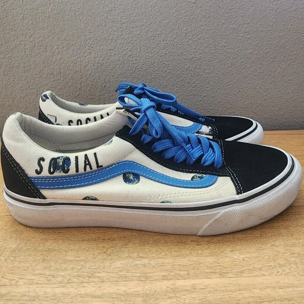 Vans Old Skool x Cali Thornhil Dewitt Social Disaster Skate Shoes Mens Sz 9
